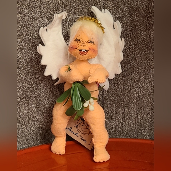NWT Vintage Annalee 7" Mistletoe Cherub Mobilitee Doll 1992 - Picture 2 of 10